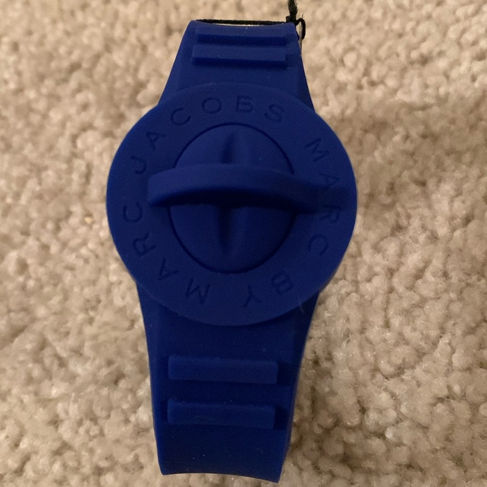 Marc By Marc Jacobs Deep Royal Blue Silicone Rubber Unisex Bracelet - NWT